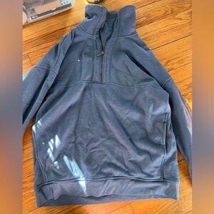 Woman’s Blue Half-Zip Sweater
